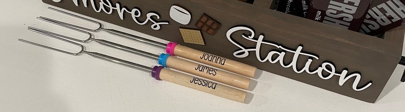 Custom Engraved S’mores Roasting Sticks, Campfire and Firepit ...
