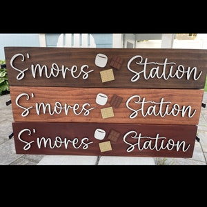S&#39;mores Station Box, S&#39;mores Bar caddy for fire pit, 3D S&#39;mores Holder, Fire Pit Décor, S&#39;mores holder with compartments, Housewarming Gift