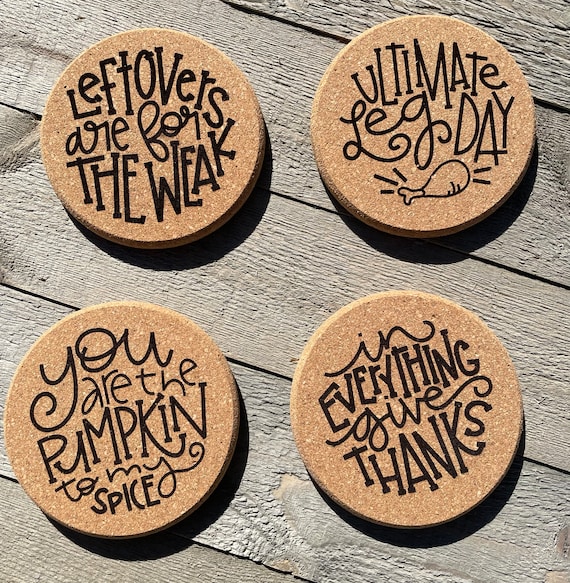 Thanksgiving drink coasters deals