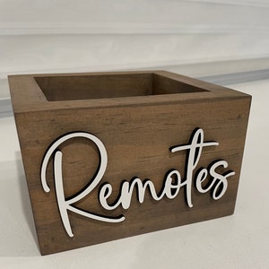 Remote Control Holder, Remote Holder, Mother's Day, Father's Day, remote caddy, storage box, living room decor, clicker storage,Housewarming