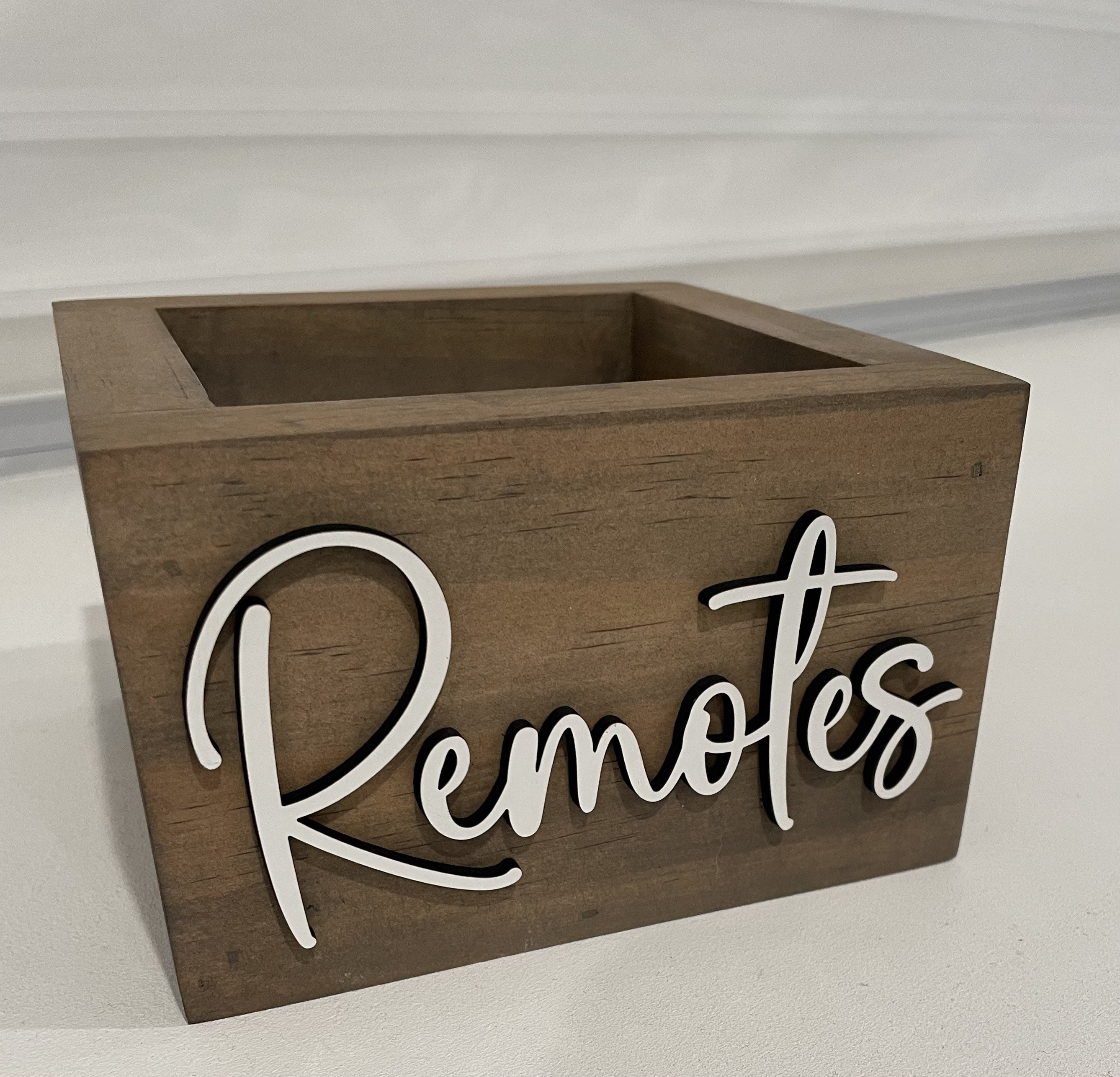 Boîte De Rangement Pour Télécommandes - En Osier Synthétique - 4 Compartiments - Pour Salon Ou Chambre - 14