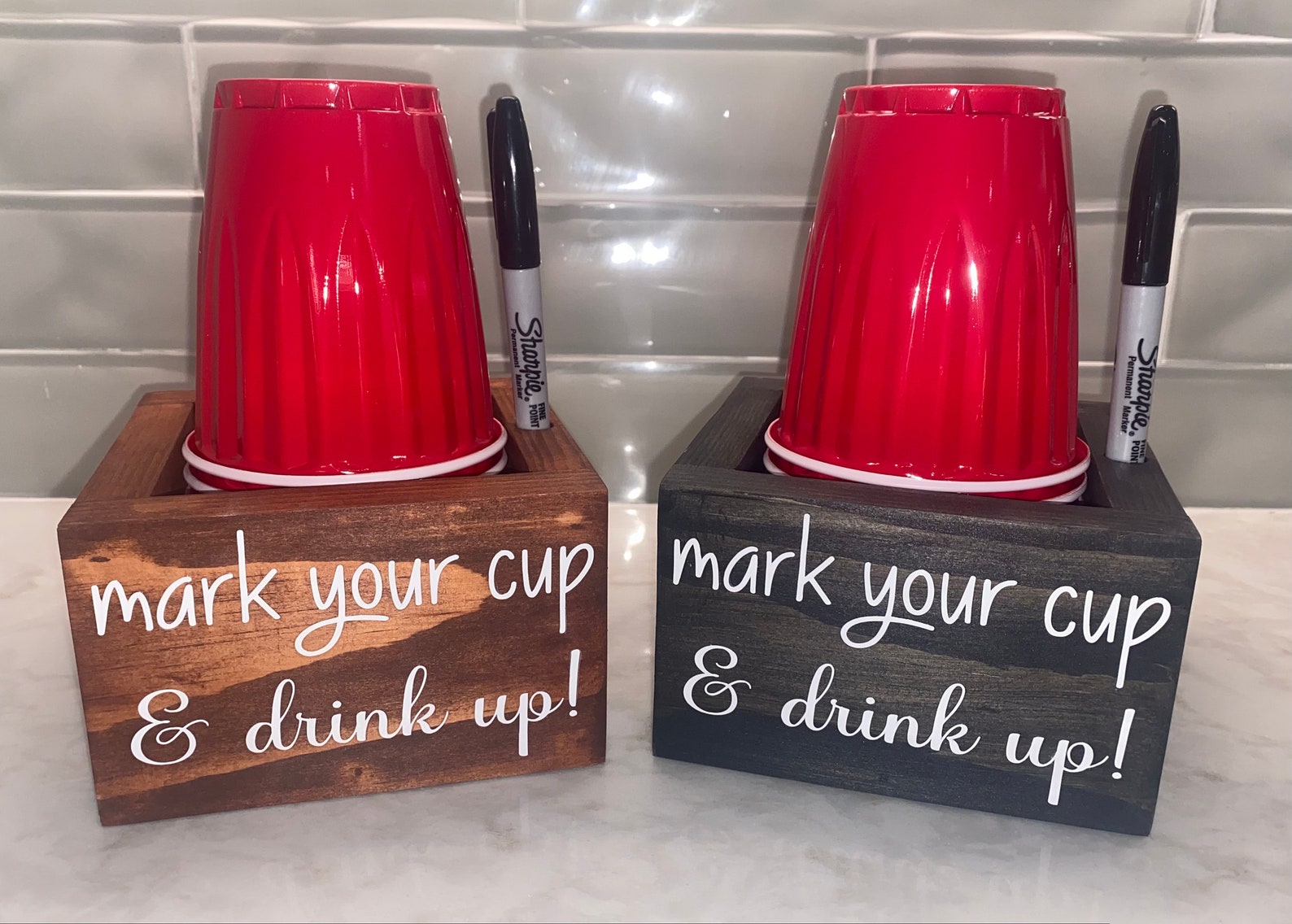 Solo Cup Holder With Marker Mark Your Cup & Drink Up Solo Etsy UK
