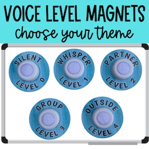 Voice Level Magnetic Chart, *MAGNETS ONLY*, Voice Level Button, classroom magnet, Magnet for classroom, magnets for teacher, Teacher Decor