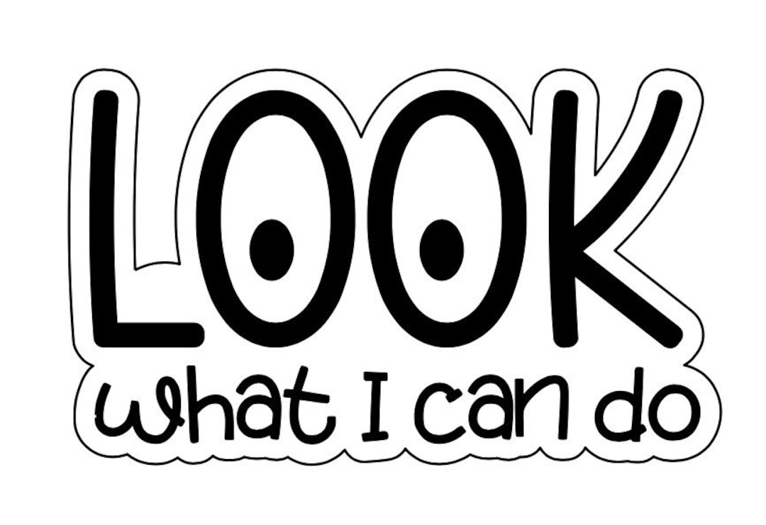 Classroom Magnet, Refrigerator Magnet, Look What I Can Do Magnets for