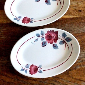 French vintage Limoges porcelain cake plate, white and pink porcelain, vintage home decor, antique cake plate with roses, Limoges pie dish