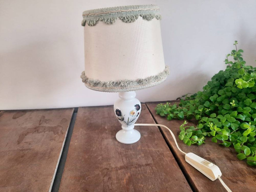 Ancient Boudoir Lamp Vintage Bedroom Lamp Small Midcentury Etsy