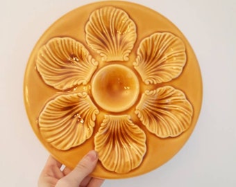 Assiettes huîtres vintage Elchinger années 50 - - Brocante en Ligne