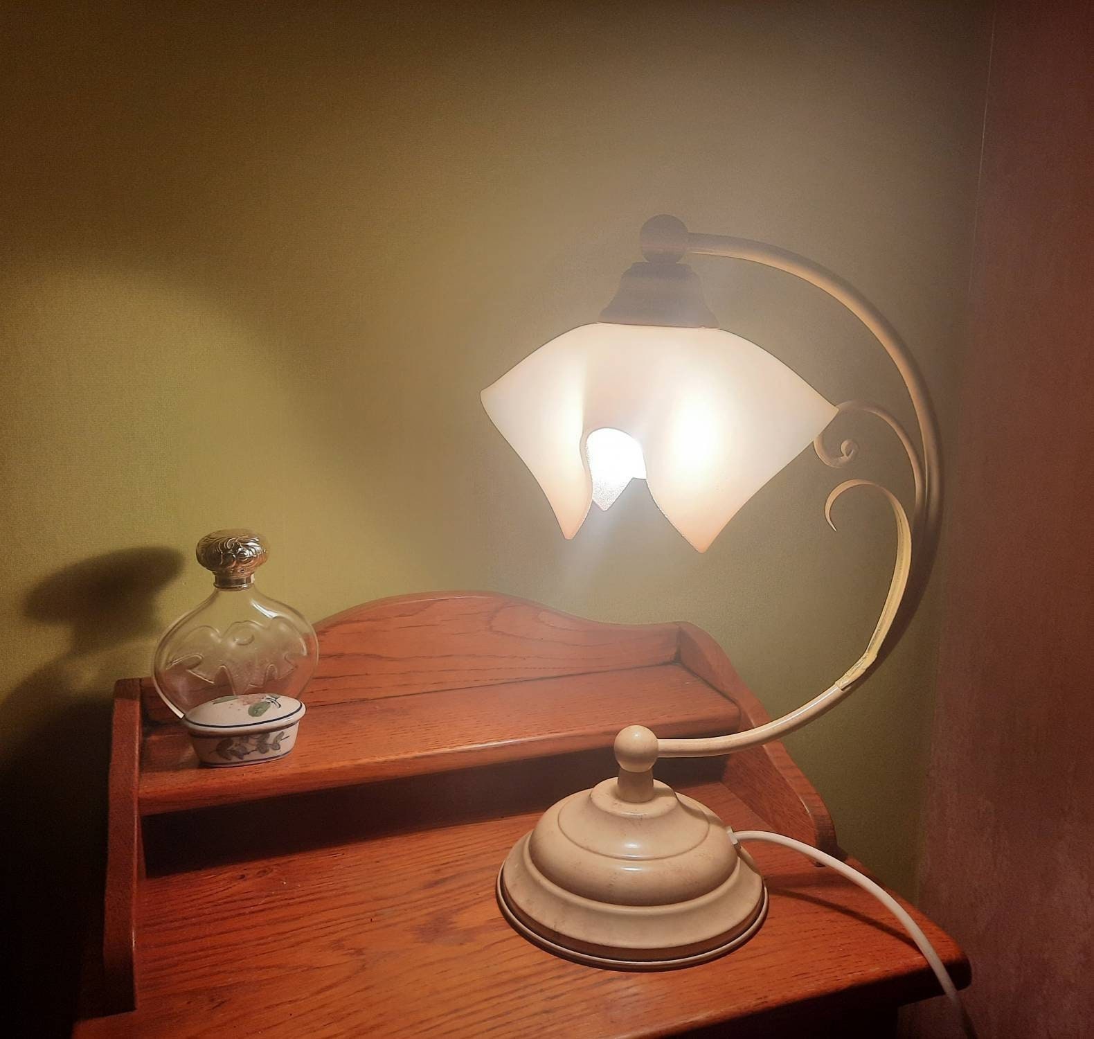 Très belle lampe de chevet type oriental en mosaîque