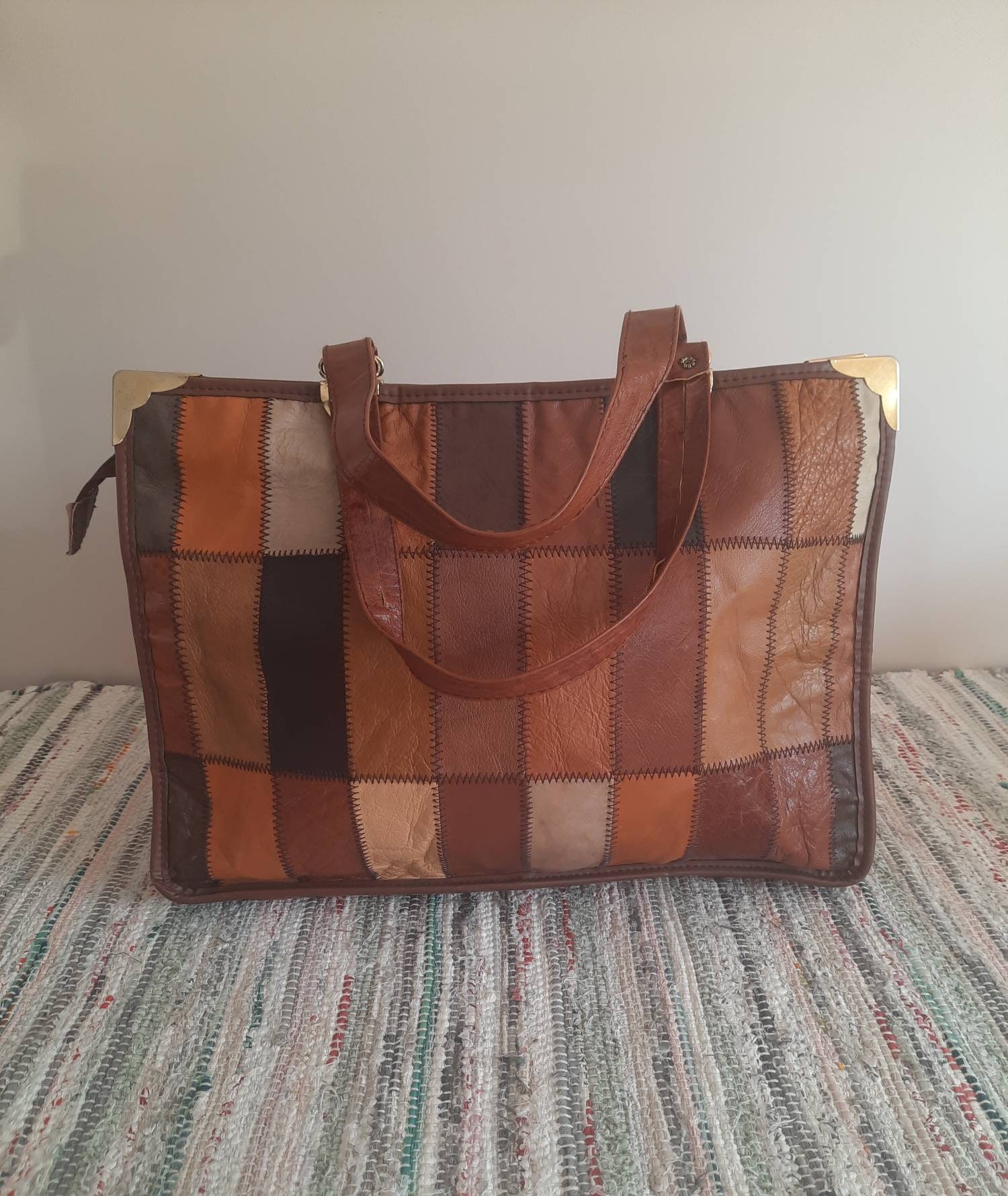 70s/80's Multicolored Patchwork Bag — MY Thrift Fix