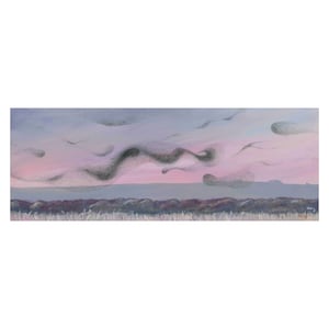 Dancing Skies - Framed Original Acrylic Painting