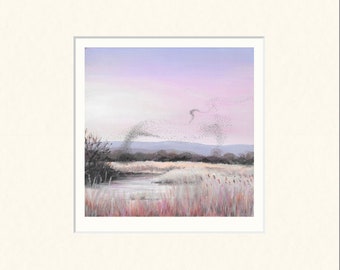 6 Inch Starling Murmuration Limited Edition Print