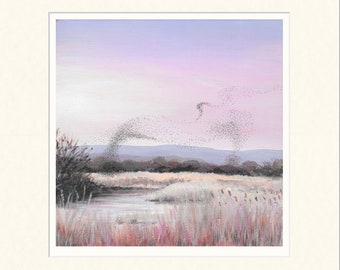 8 Inch Starling Murmuration Limited Edition Print