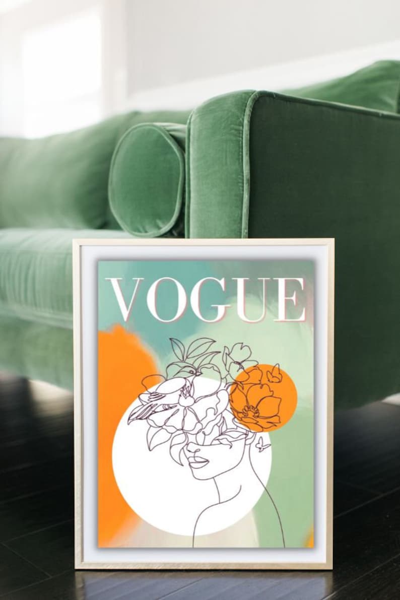 Vogue Poster Printable Aesthetic Poster Vogue Magazine - Etsy