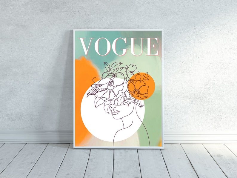 Vogue Poster Printable Aesthetic Poster Vogue Magazine - Etsy