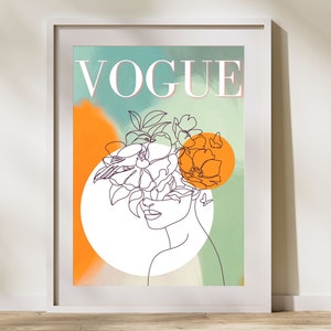 Vogue Poster Printable Aesthetic Poster Vogue Magazine - Etsy