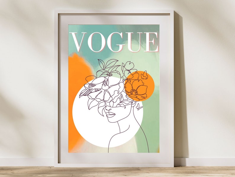 Vogue Poster Printable Aesthetic Poster Vogue Magazine - Etsy