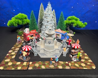 Christmas Village Mossy Stone Walkpaths-8 Piece Set