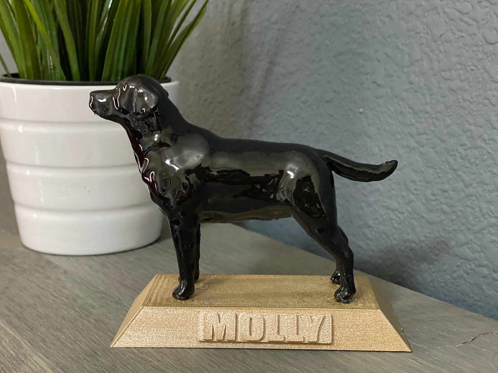Black Dog Statue Dog Memorial Gift Dog Loss Great Dane Etsy
