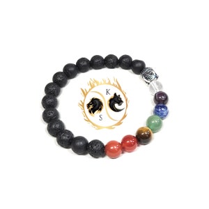 7 Chakra Bracelet, Diffuse Essential Oils, AAA Beaded Bracelet