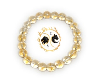 Citrine Bracelet |Solar Plexus Chakra | AAA Beaded Bracelet