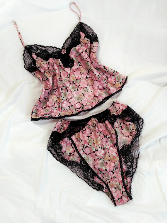 1970s Vintage Christian Dior Cami and Tap Shorts Paja… Gem