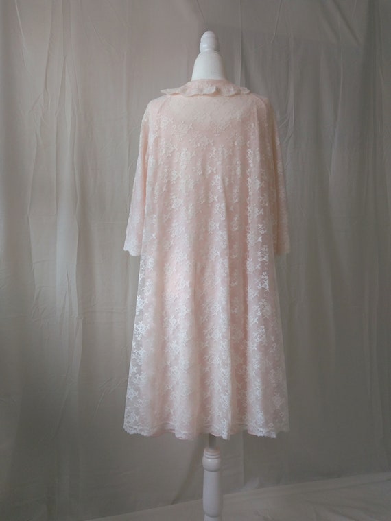 Robe Vintage Corail Années 60 - Marque Gossard Artémis - Taille M - Broderie Rétro - Très Bon état