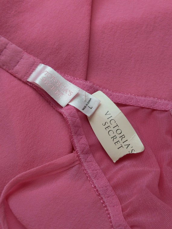 Y2k Vintage Victoria's Secret Pink Silk Milkmaid … - image 6