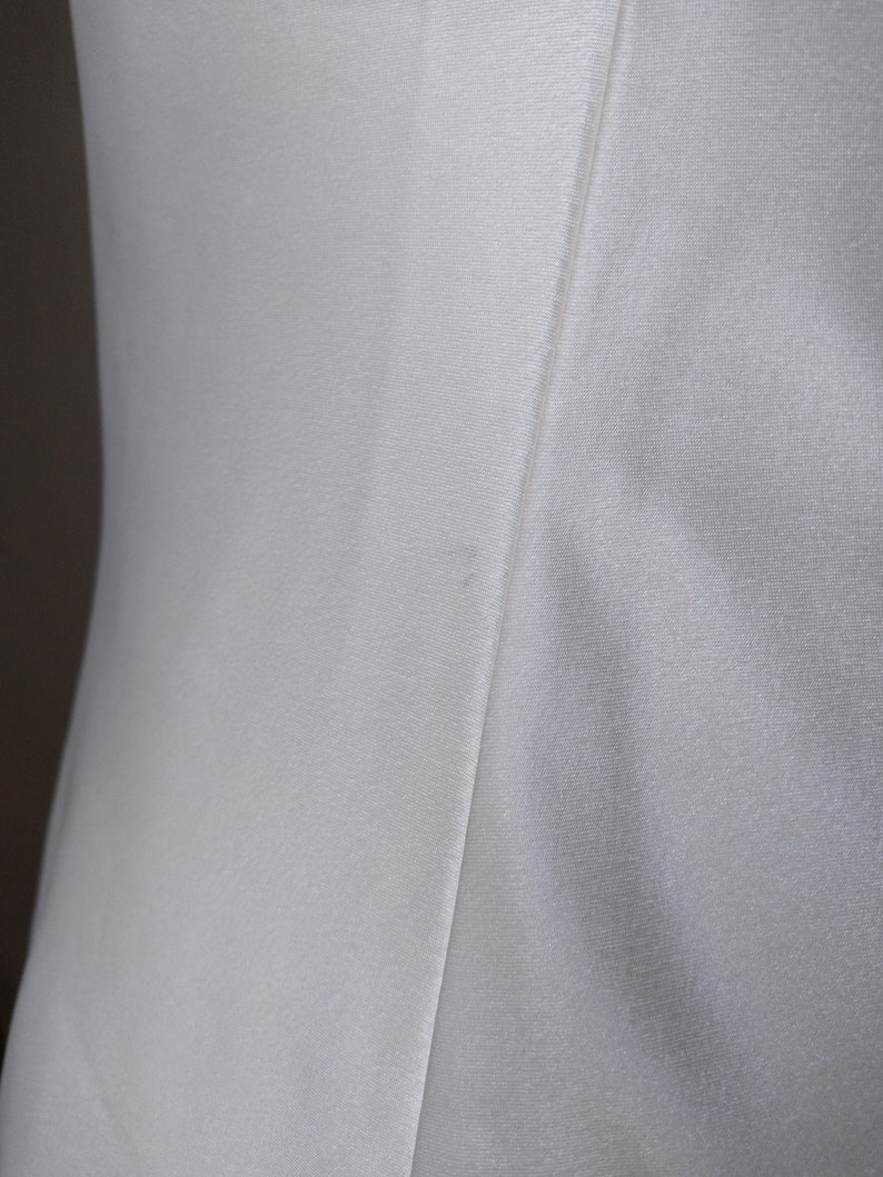 Vintage 80s90s California Dynasty White Slip Dress with Decorative Straps