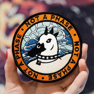 Punk Duck - Not A Phase - Iron-on Patch