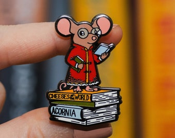 Basil the Learned - Mouse Librarian - Limited Edition Enamel Pin