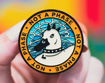 Punk Duck - Not A Phase -  Soft Enamel Pin