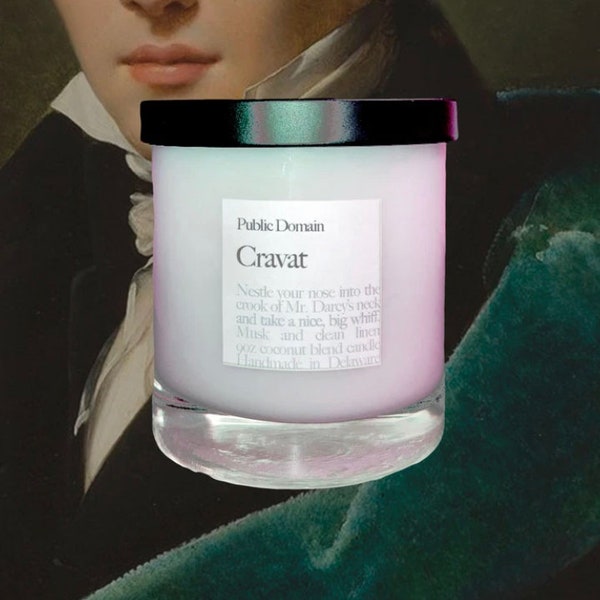 Cravat Candle - Inspired by Pride & Prejudice