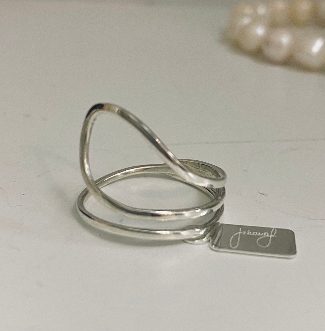 Sterling Silver Venus Ring Etsy