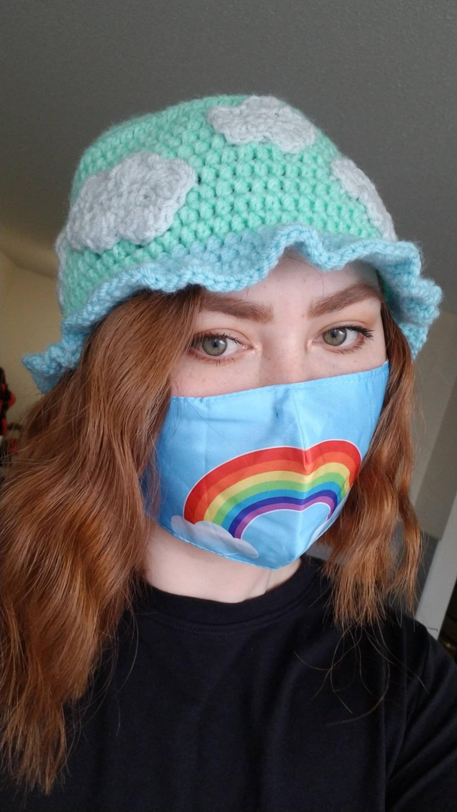 Crochet Cloud Bucket Hat Crochet Bucket Hat Cloud Hats | Etsy
