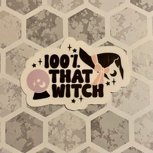 100% That Witch Sticker or Magnet