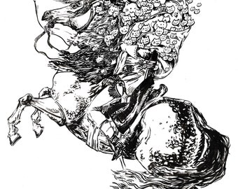 Napoleon Crosses the Alps (Cartoon Cat Edit)
