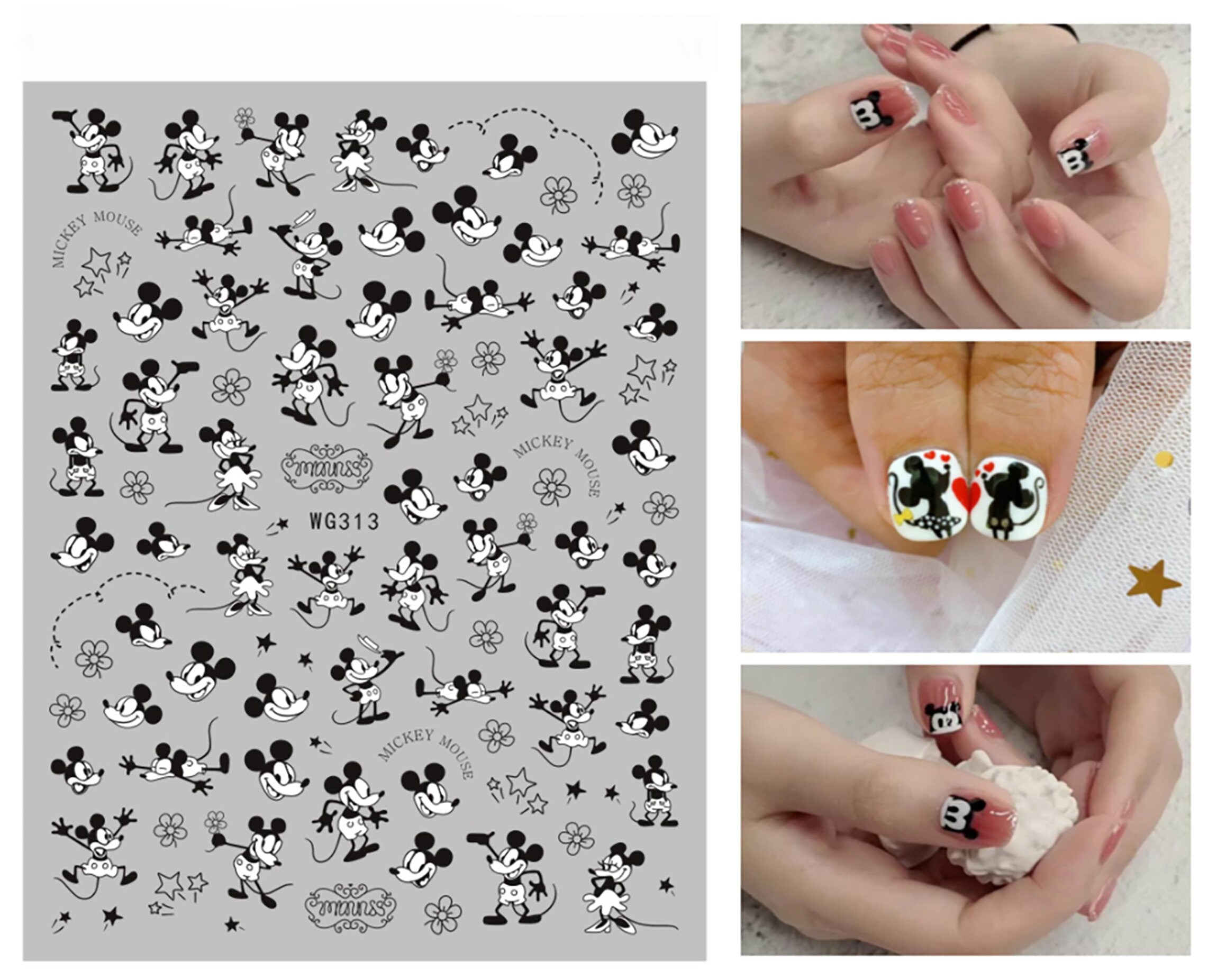 Mickey Mouse Nail Stickers Mickey mouse nail stickers