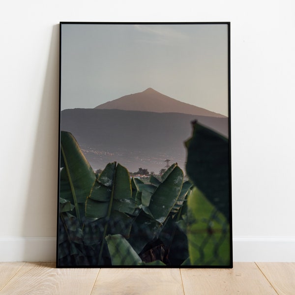 Teide - Tenerife Art Print Volcano Bananas Island Mountains