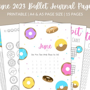June Journal Pages 2023 | Journal PDF | Bujo Spread