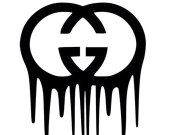 gucci logo dripping