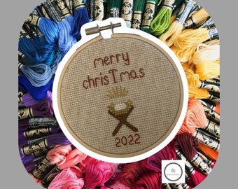 merry chrisTmas Cross Stitch Pattern