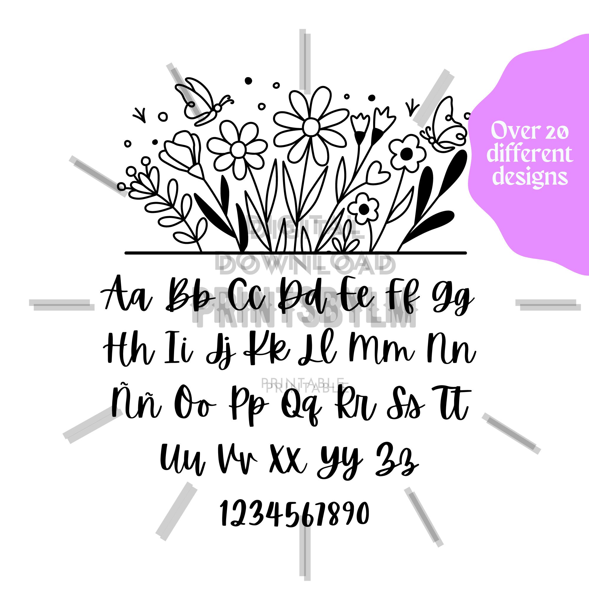 Embroidery Patterns! Set of 20+ Digital PDF Patterns, the Flower ...