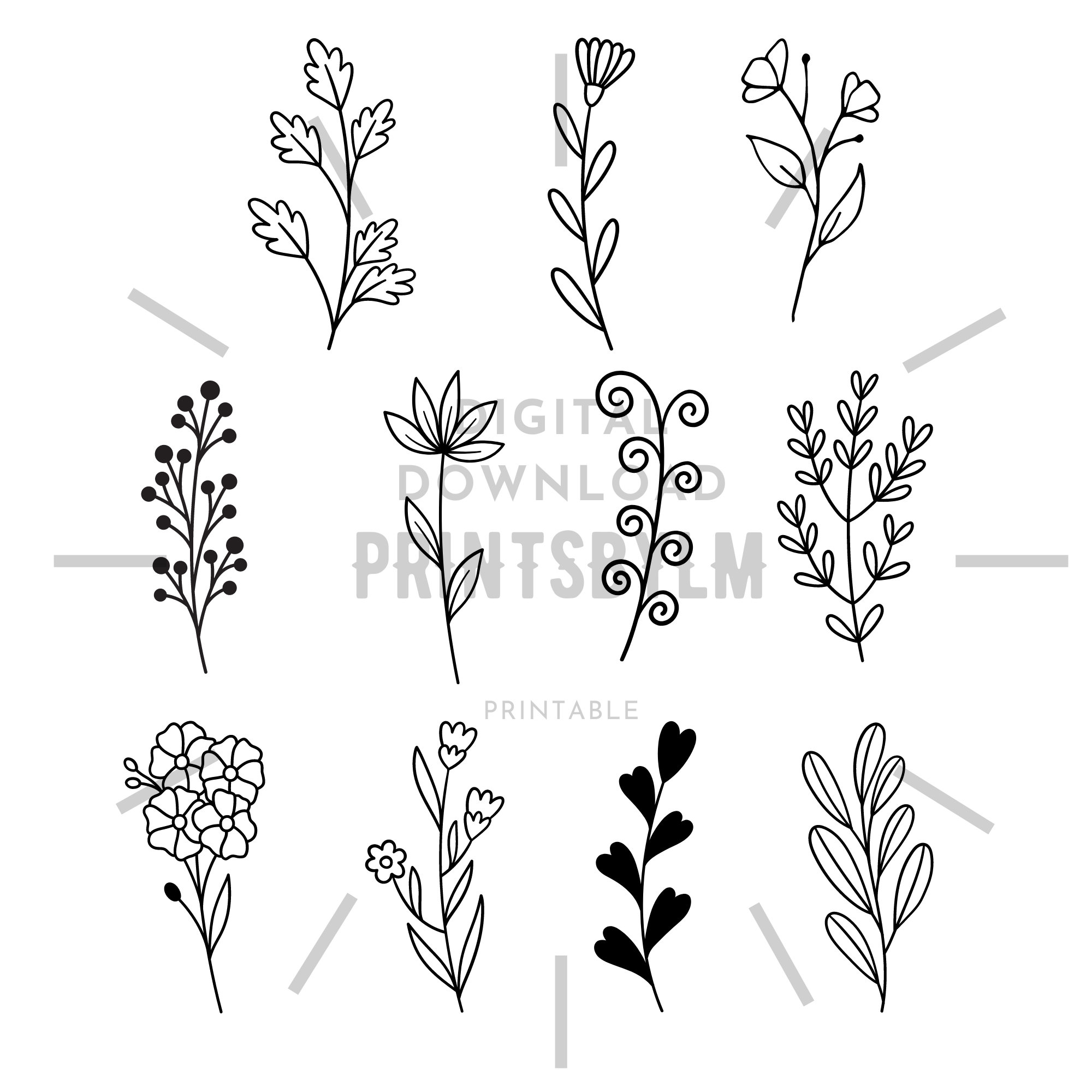 Embroidery Patterns! Set of 20+ Digital PDF Patterns, the Flower ...