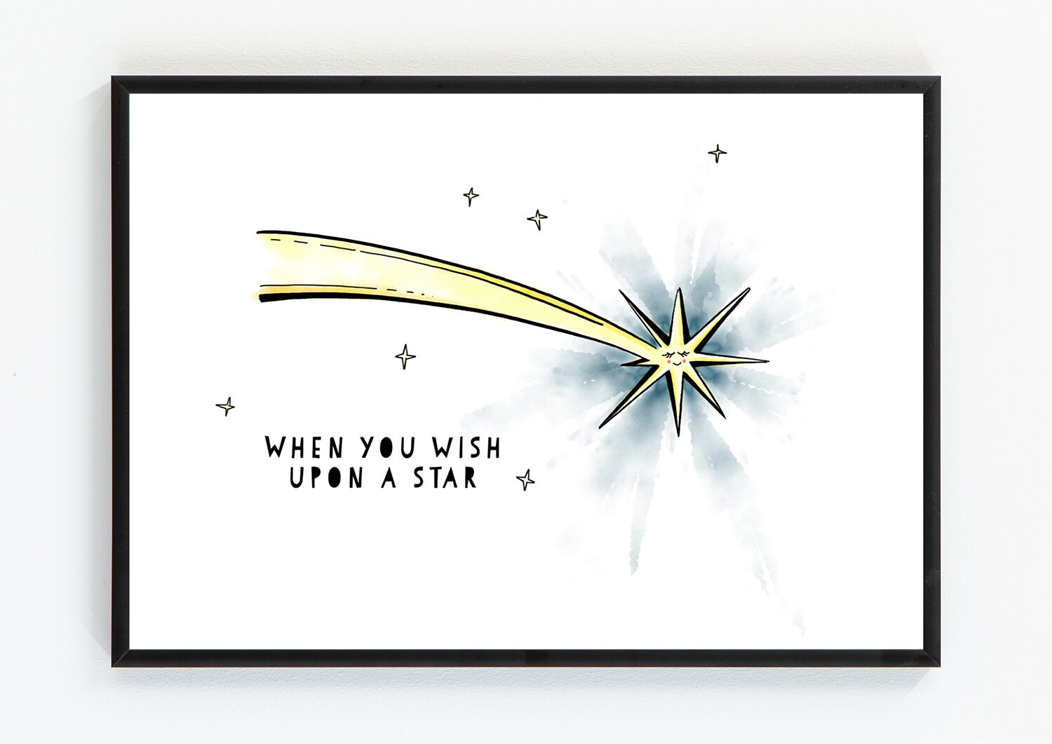 Star Print Kids Wall Art Nursery Room Decor Gallery Wall Etsy