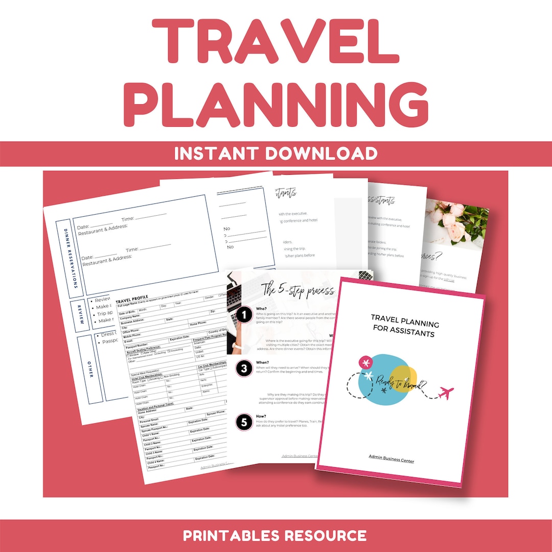 Travel Planner Business Travel Planner Travel Planning Travel Plan