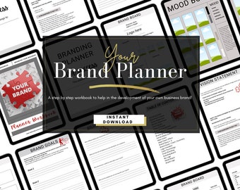 Brand Planner Workbook: Business Branding DIY Kit (Digital Download)