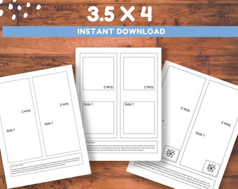 Tent Card Template 3.5 x 4 Editable Table Tent Card | Printable Tent Card | Editable Tent Card | DIY Editable Tent Card | Food Tent Card DIY