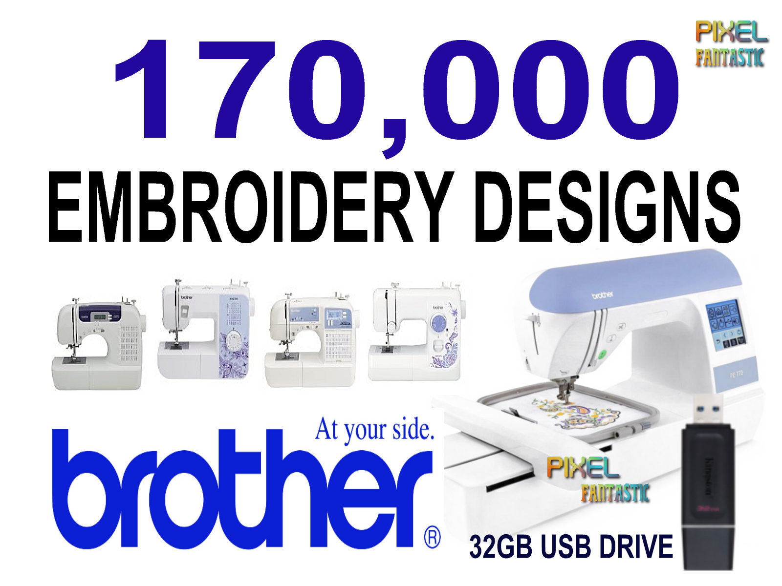 170000 Brother embroidery pattern design files collection on | Etsy