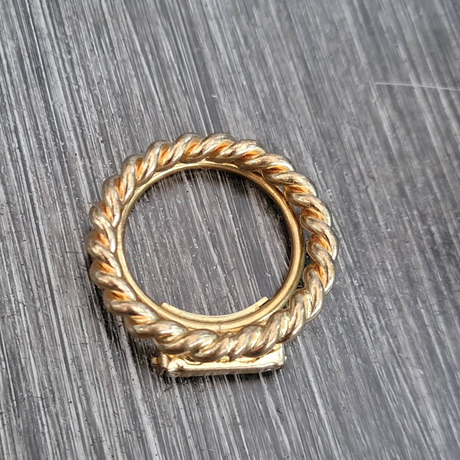 Vintage West Germany Gold Tone Scarf Clip Etsy