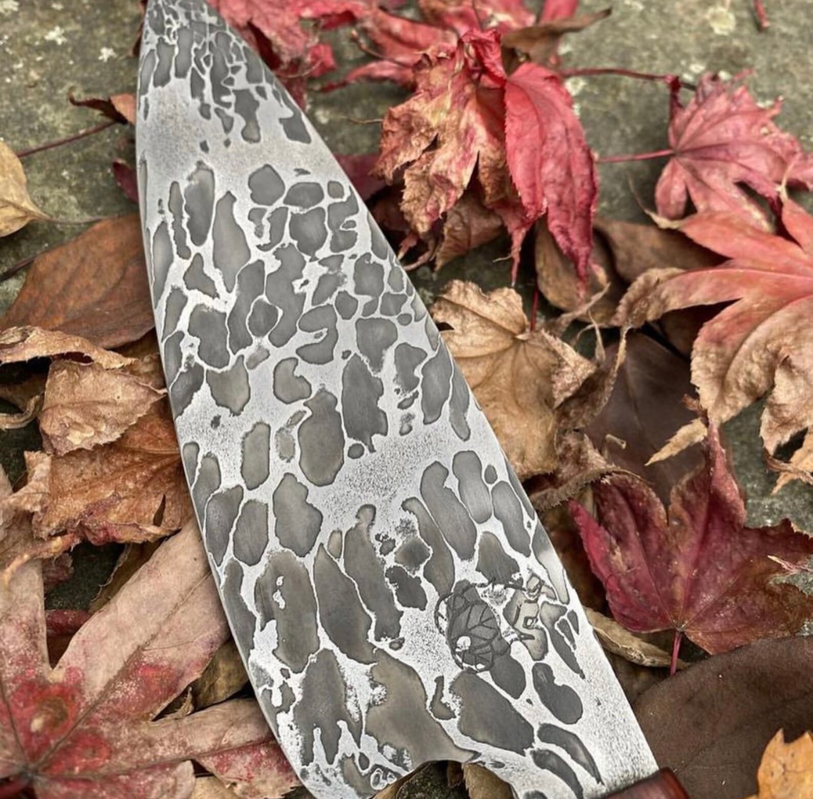 7.5 Inch Canister Damascus Chef Knife Etsy